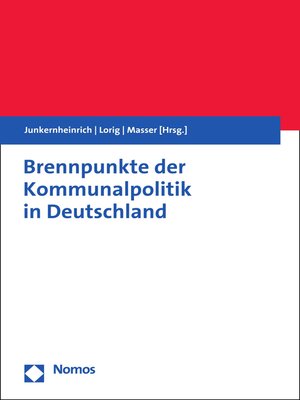 cover image of Brennpunkte der Kommunalpolitik in Deutschland